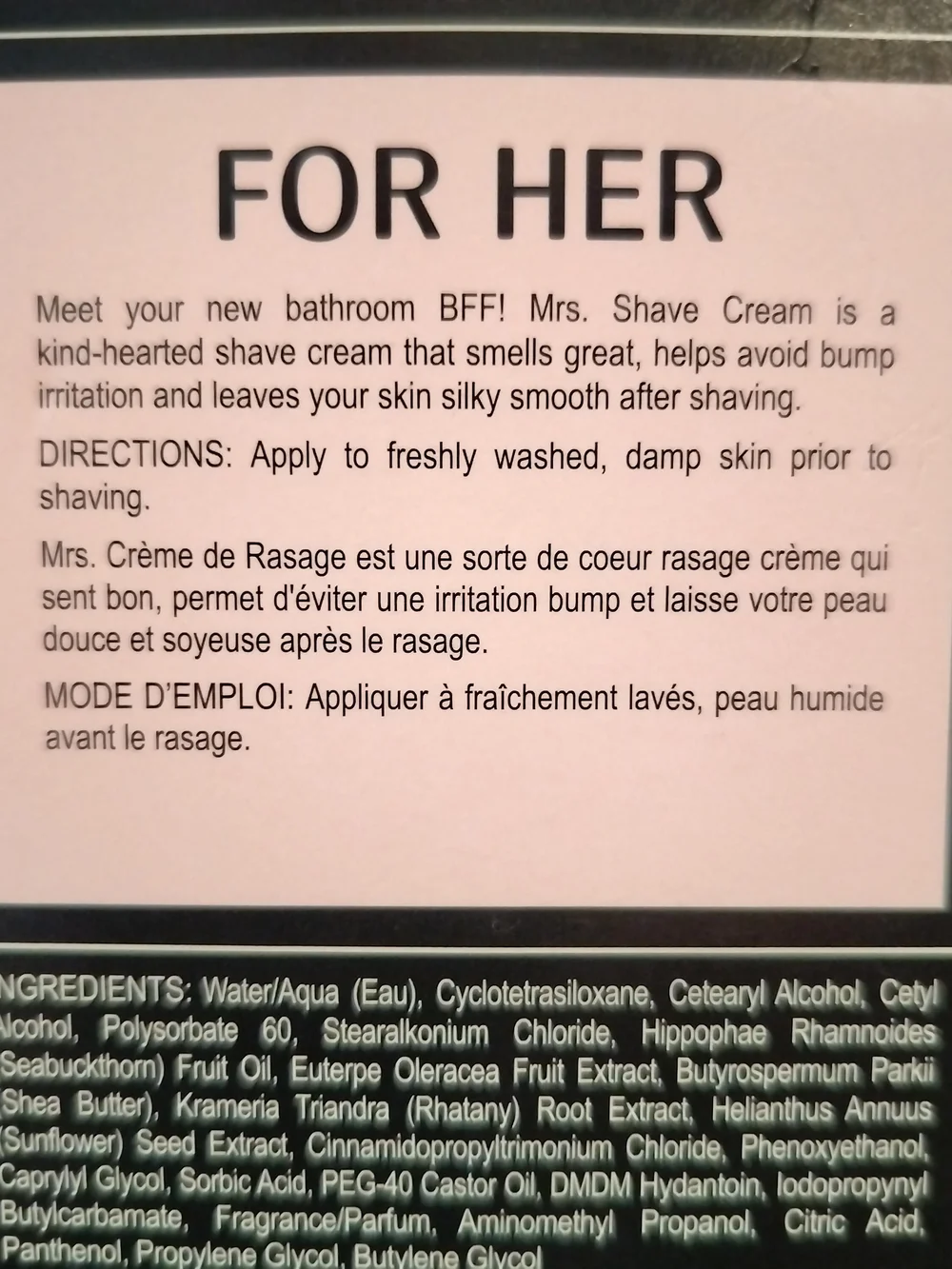 Luxurious Black Mr And Mrs Shave Cream Duo